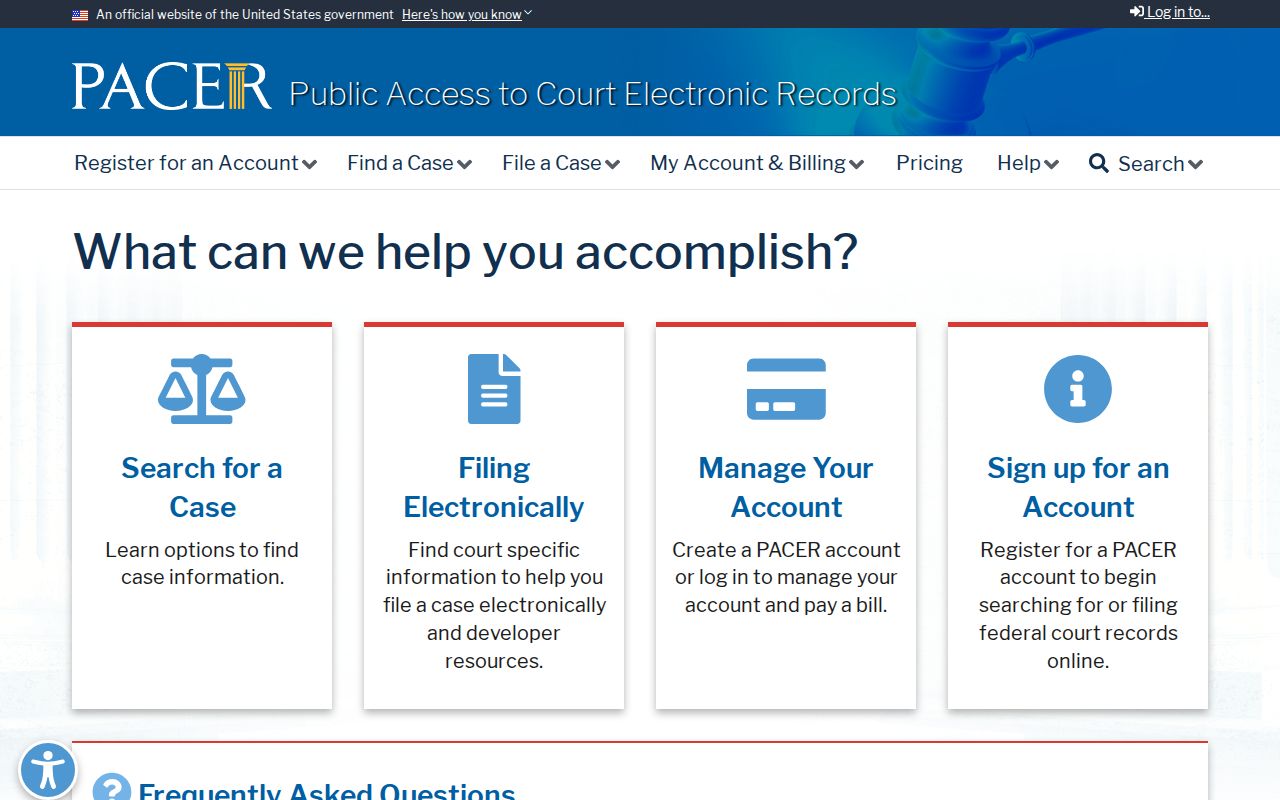 Federal court case lookup for St. Landry Parish