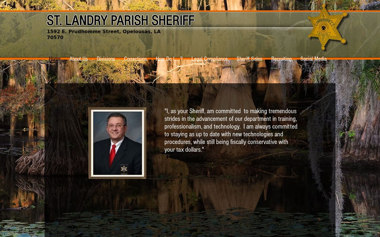 St. Landry Parish sheriff headquarters criminal records contact